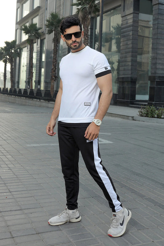 Nik Exclusive White,Black- Summer - Tracksuit